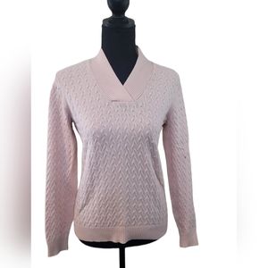 Studio Works Pink textured sweater